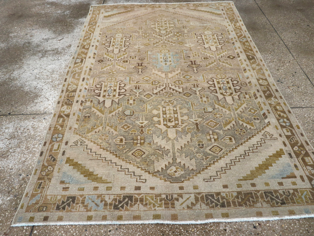 Vintage Persian Malayer Accent Rug, No.28625 - Galerie Shabab
