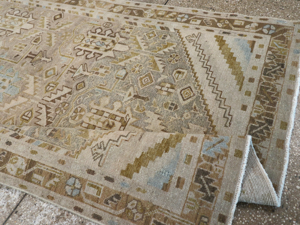 Vintage Persian Malayer Accent Rug, No.28625 - Galerie Shabab