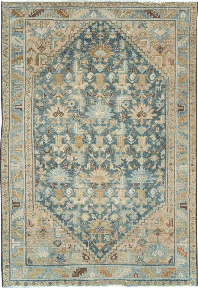 Vintage Persian Malayer Accent Rug, No.28626 - Galerie Shabab