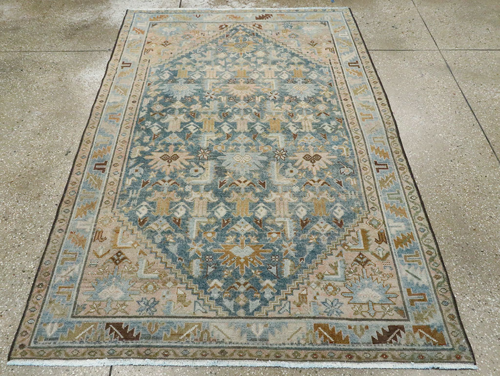 Vintage Persian Malayer Accent Rug, No.28626 - Galerie Shabab