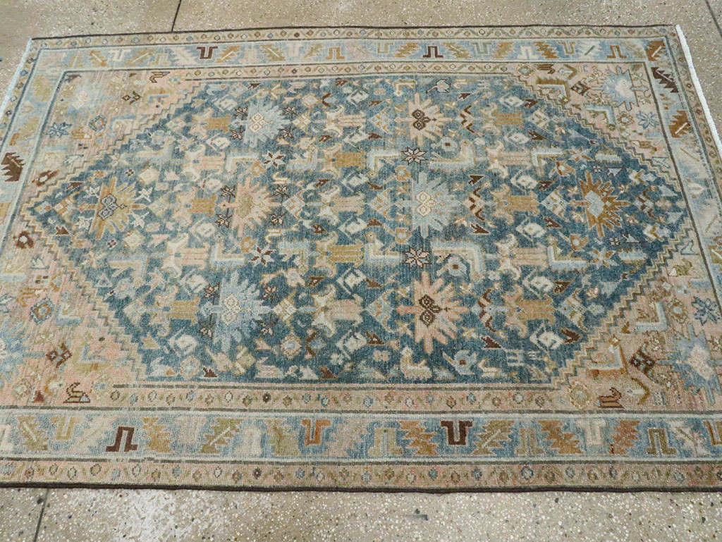 Vintage Persian Malayer Accent Rug, No.28626 - Galerie Shabab