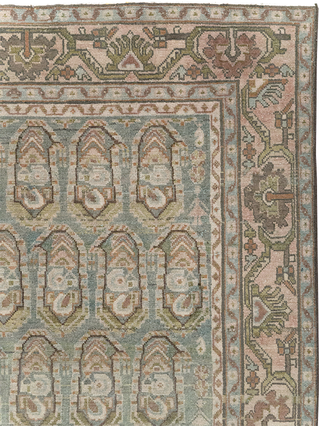 Vintage Persian Malayer Accent Rug, No.28627 - Galerie Shabab