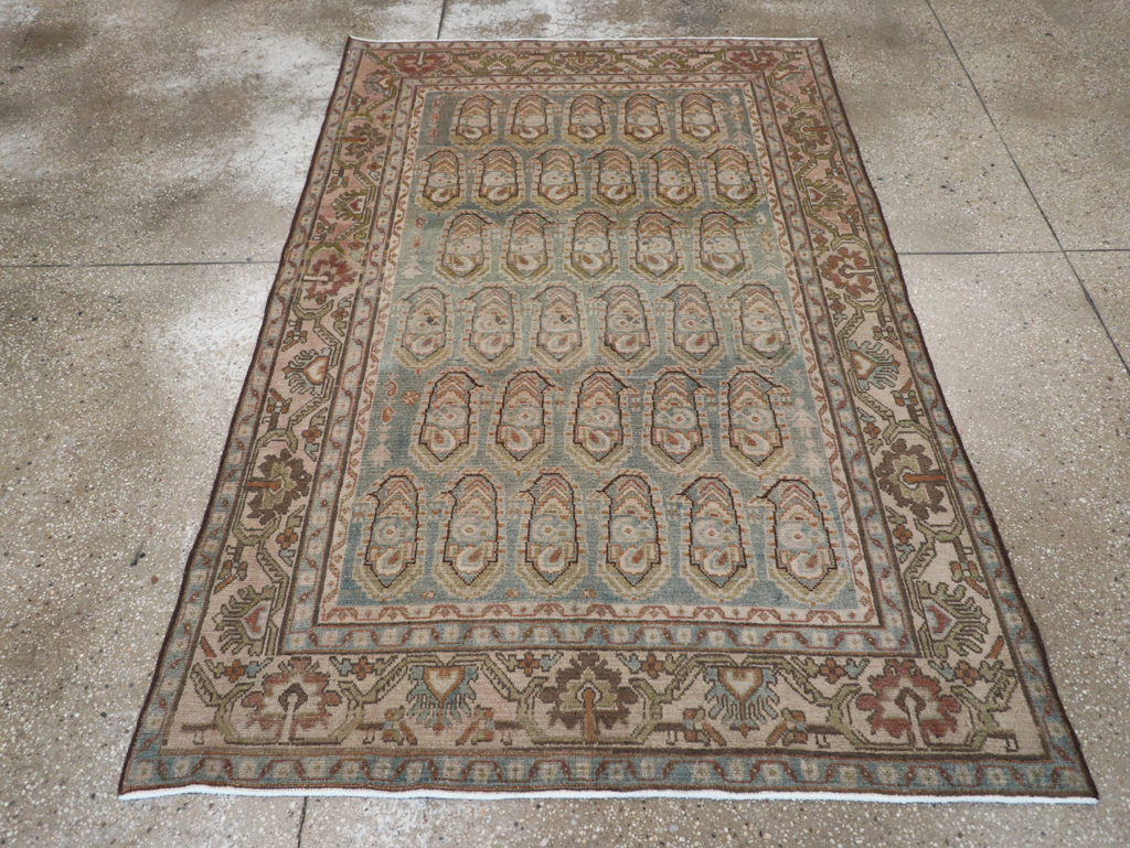 Vintage Persian Malayer Accent Rug, No.28627 - Galerie Shabab