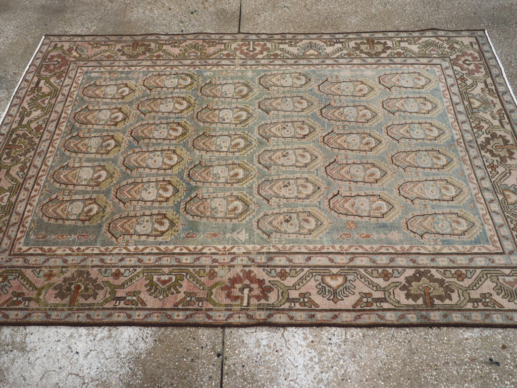 Vintage Persian Malayer Accent Rug, No.28627 - Galerie Shabab