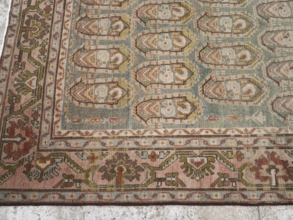 Vintage Persian Malayer Accent Rug, No.28627 - Galerie Shabab