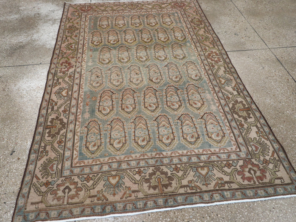 Vintage Persian Malayer Accent Rug, No.28627 - Galerie Shabab