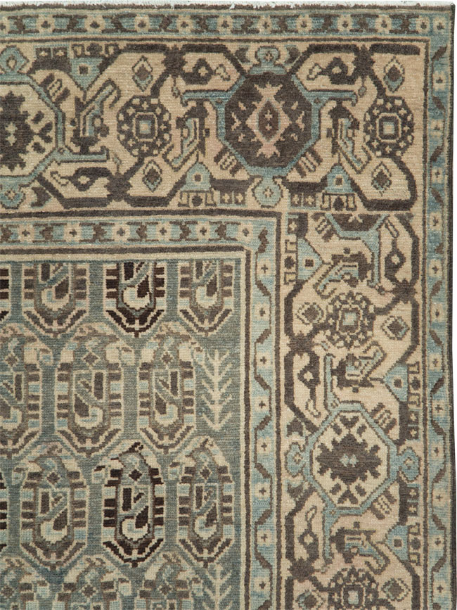 Vintage Persian Malayer Accent Rug, No.28629 - Galerie Shabab