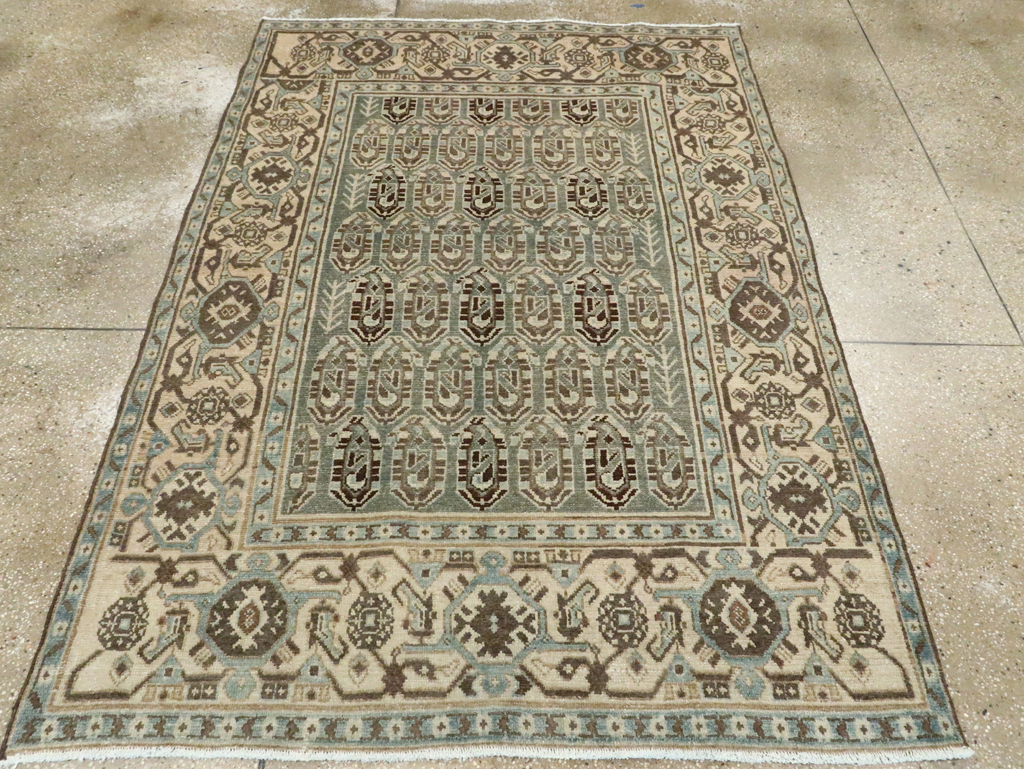 Vintage Persian Malayer Accent Rug, No.28629 - Galerie Shabab