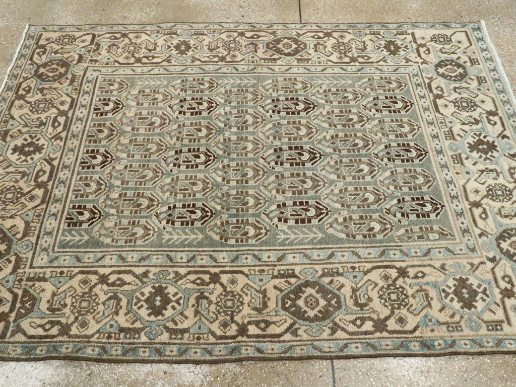 Vintage Persian Malayer Accent Rug, No.28629 - Galerie Shabab