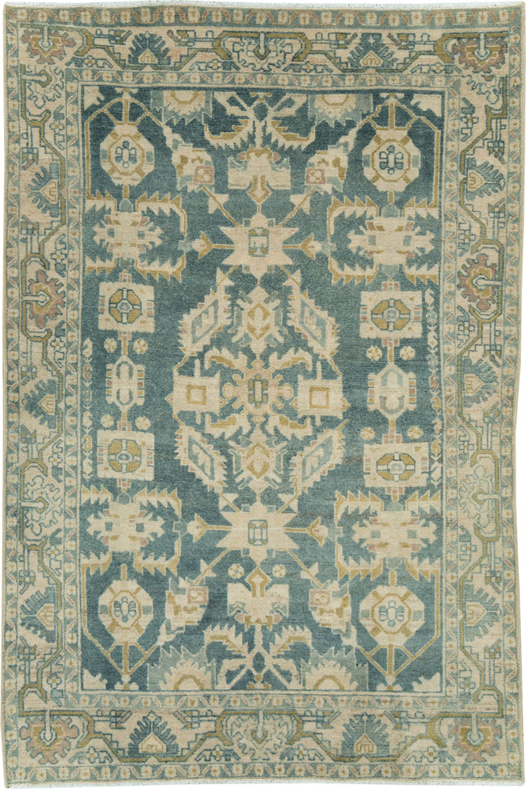 Vintage Persian Malayer Accent Rug, No.28630 - Galerie Shabab