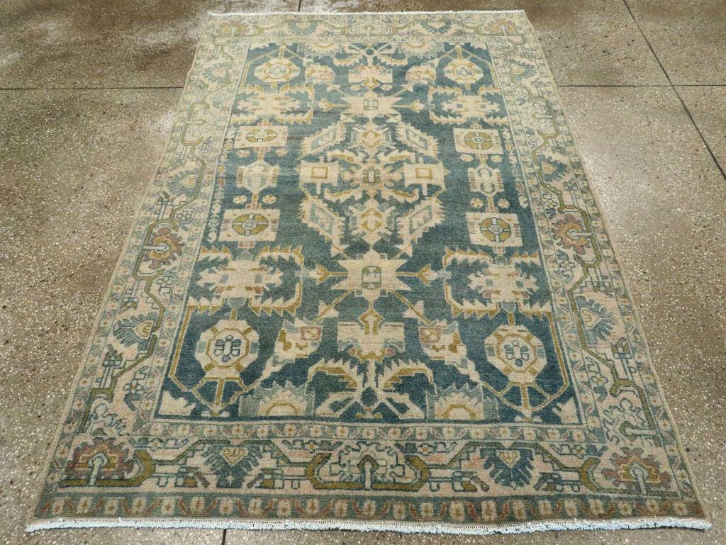 Vintage Persian Malayer Accent Rug, No.28630 - Galerie Shabab