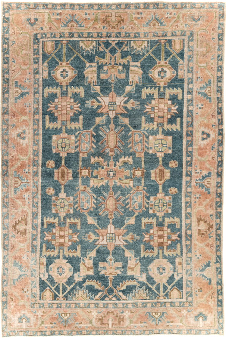 Vintage Persian Malayer Accent Rug, No.28631 - Galerie Shabab