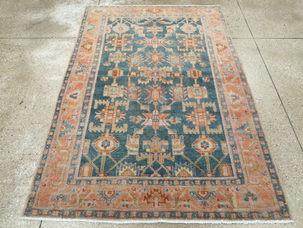 Vintage Persian Malayer Accent Rug, No.28631 - Galerie Shabab