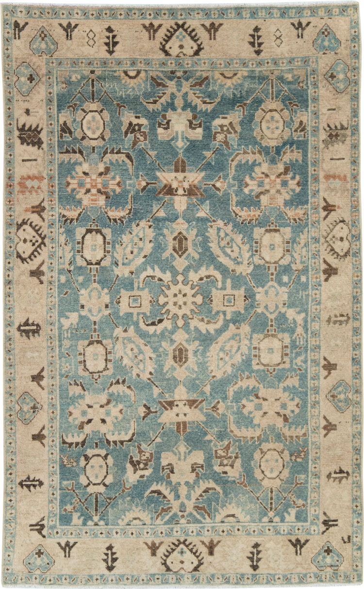 Vintage Persian Malayer Accent Rug, No.28632 - Galerie Shabab