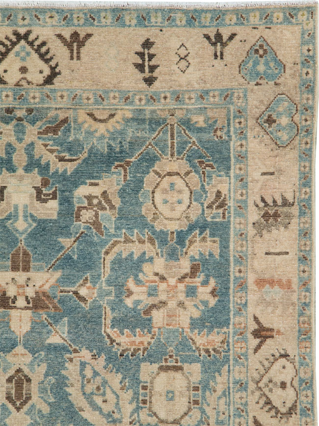 Vintage Persian Malayer Accent Rug, No.28632 - Galerie Shabab
