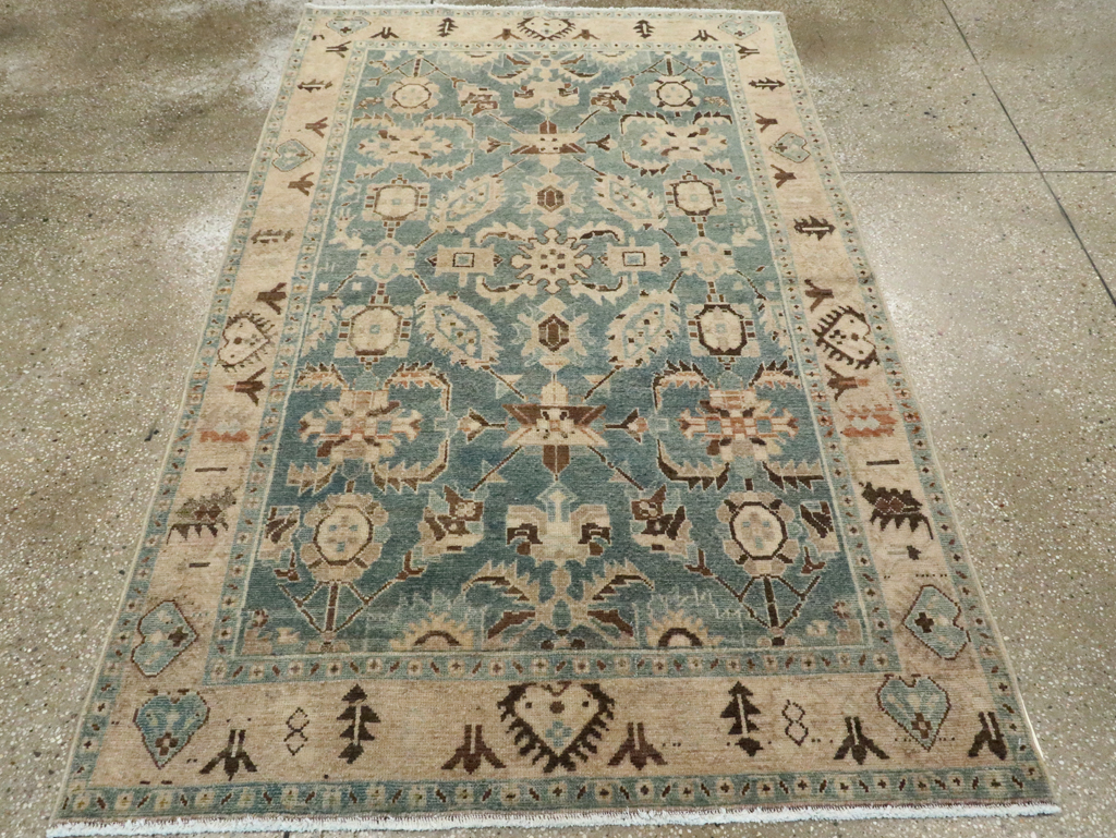 Vintage Persian Malayer Accent Rug, No.28632 - Galerie Shabab
