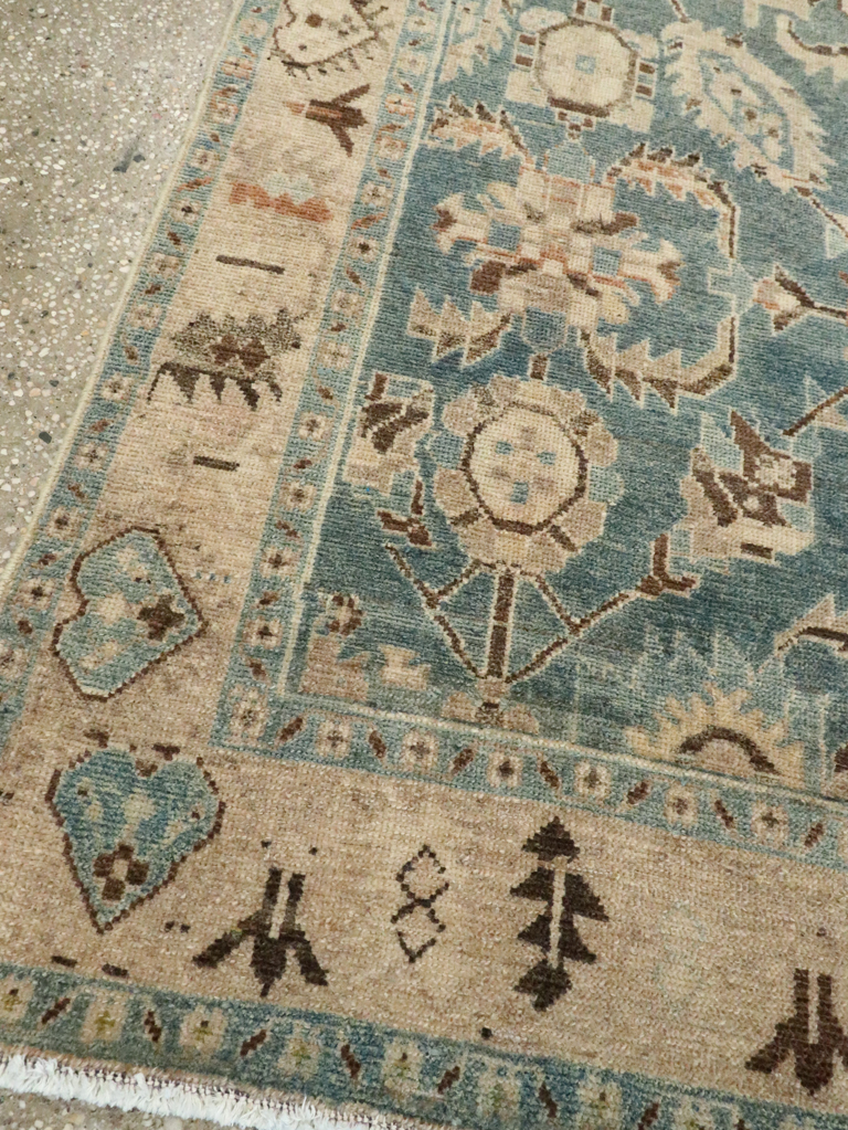 Vintage Persian Malayer Accent Rug, No.28632 - Galerie Shabab