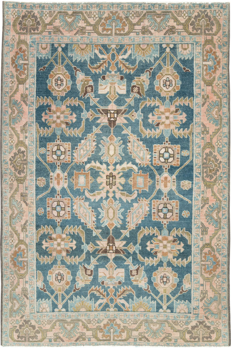 Vintage Persian Malayer Accent Rug, No.28634 - Galerie Shabab