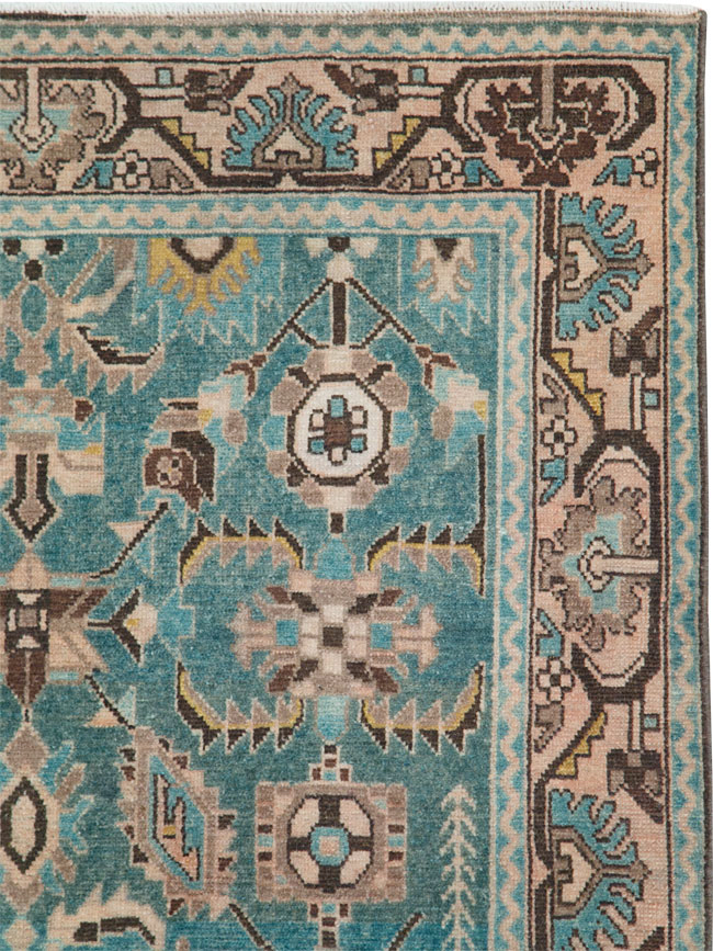 Vintage Persian Malayer Accent Rug, No.28635 - Galerie Shabab