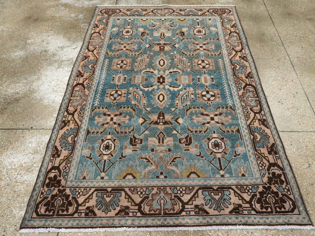Vintage Persian Malayer Accent Rug, No.28635 - Galerie Shabab