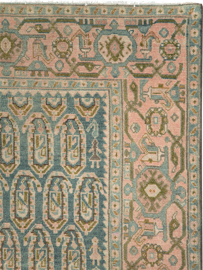 Vintage Persian Malayer Accent Rug, No.28636 - Galerie Shabab