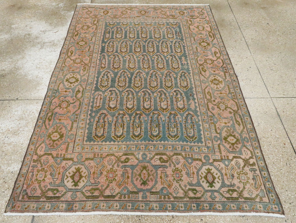 Vintage Persian Malayer Accent Rug, No.28636 - Galerie Shabab