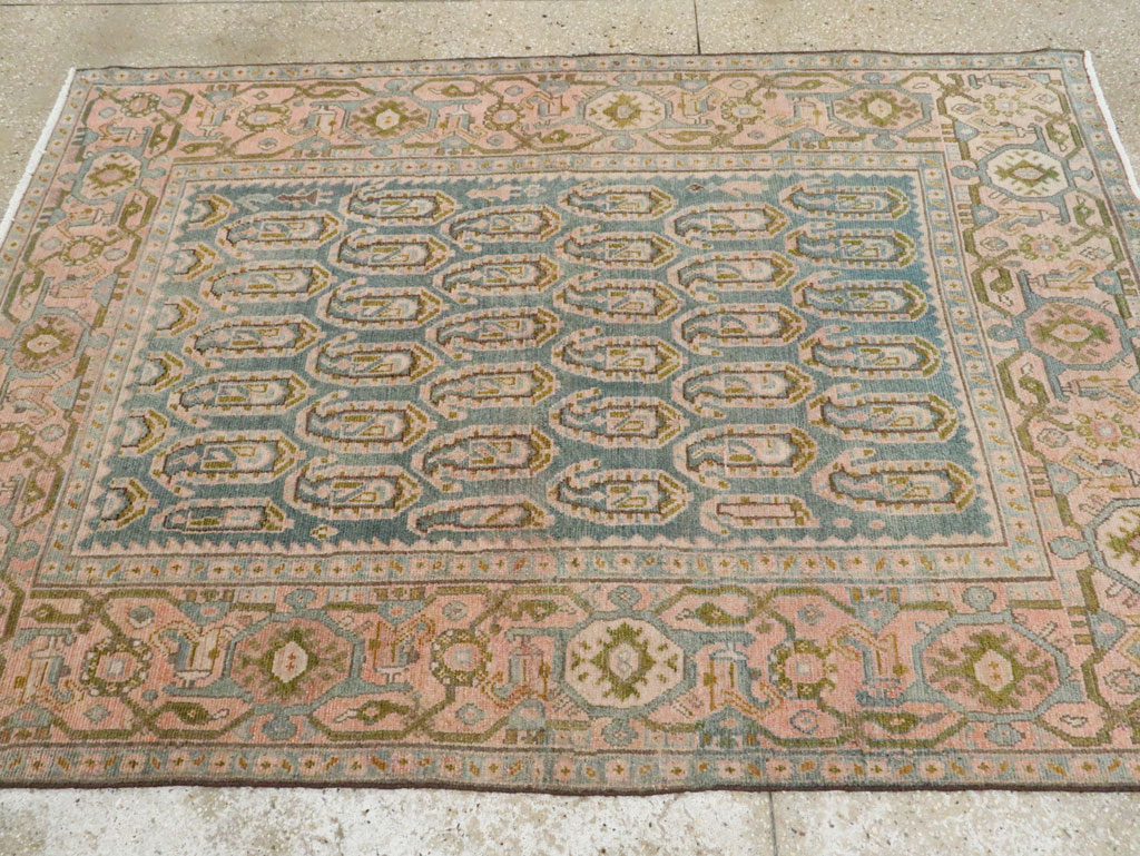 Vintage Persian Malayer Accent Rug, No.28636 - Galerie Shabab