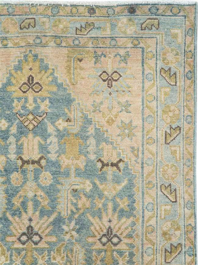 Vintage Persian Malayer Throw Rug, No.28637 - Galerie Shabab
