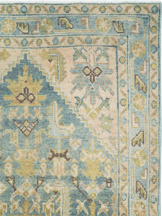 Vintage Persian Malayer Throw Rug, No.28637 - Galerie Shabab