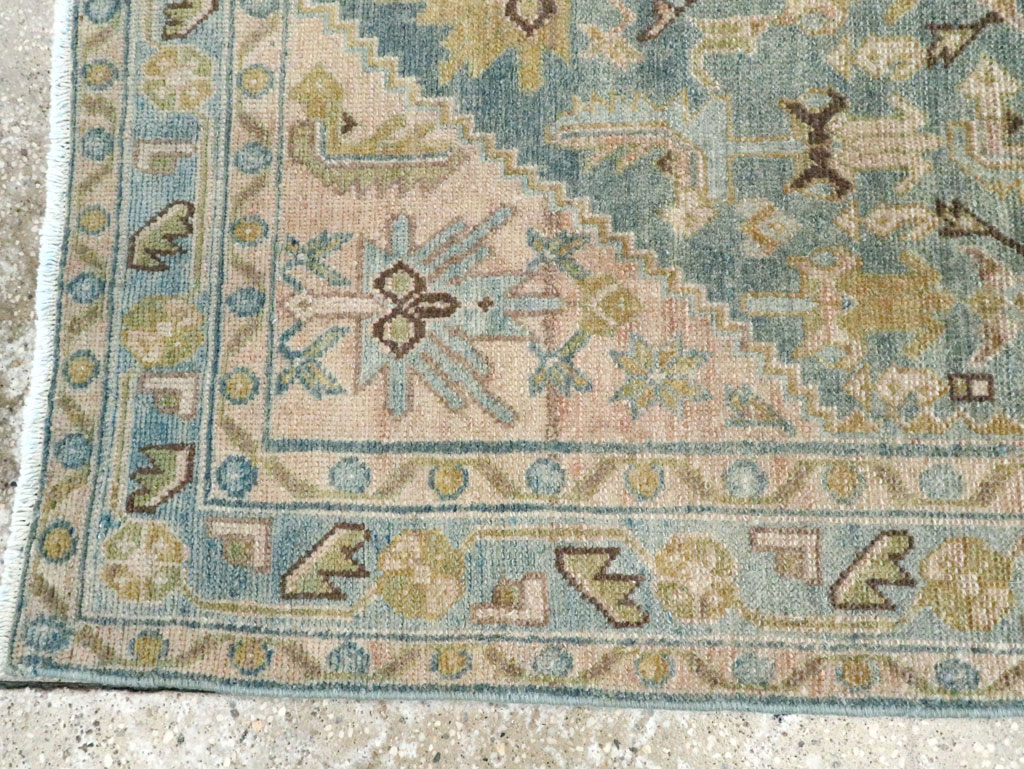 Vintage Persian Malayer Throw Rug, No.28637 - Galerie Shabab