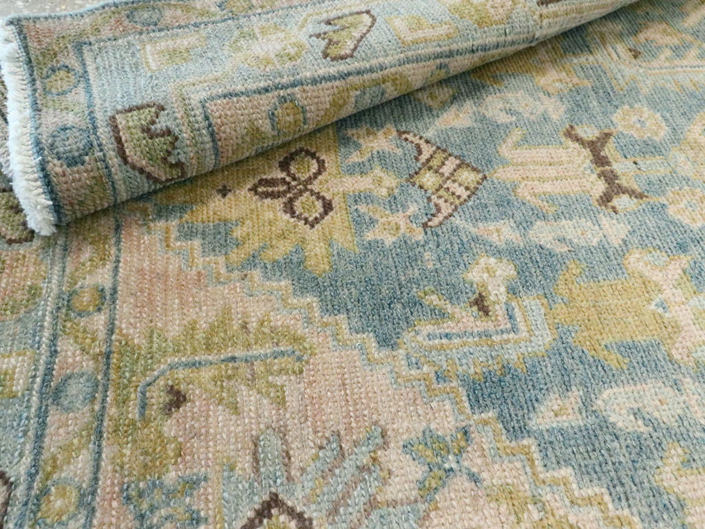 Vintage Persian Malayer Throw Rug, No.28637 - Galerie Shabab