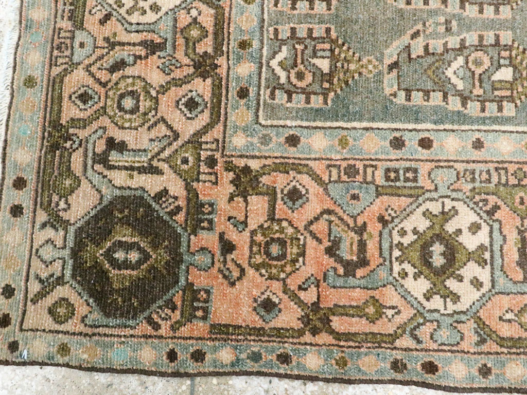 Vintage Persian Malayer Throw Rug, No.28638 - Galerie Shabab