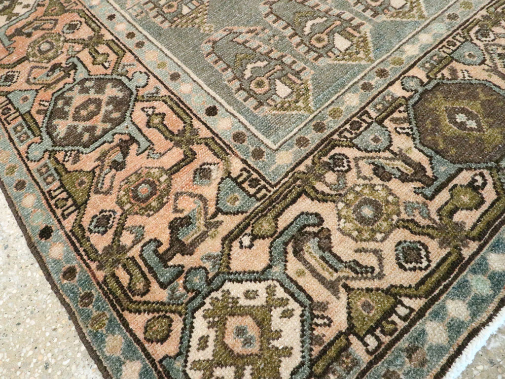 Vintage Persian Malayer Throw Rug, No.28638 - Galerie Shabab