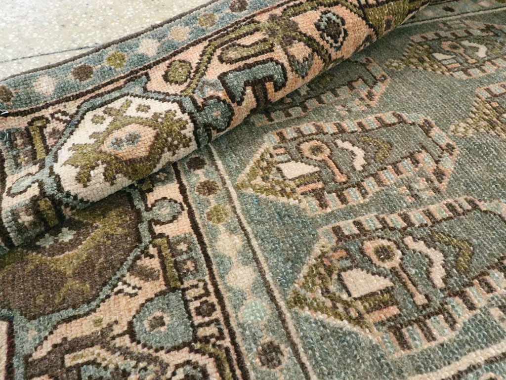 Vintage Persian Malayer Throw Rug, No.28638 - Galerie Shabab