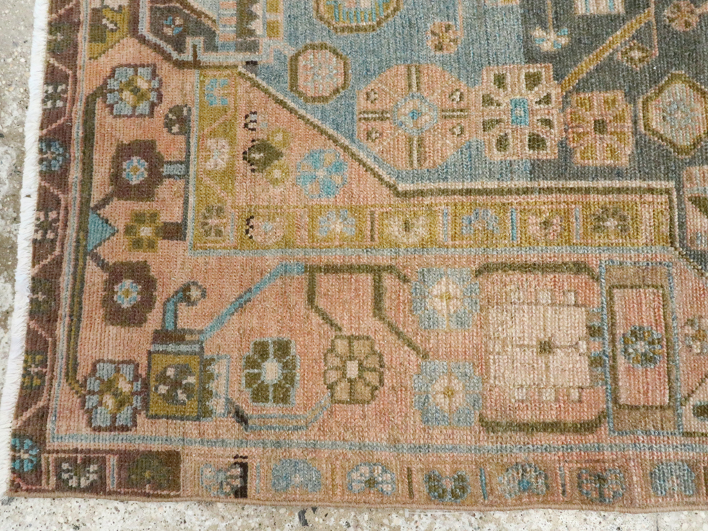 Vintage Persian Malayer Throw Rug, No.28640 - Galerie Shabab