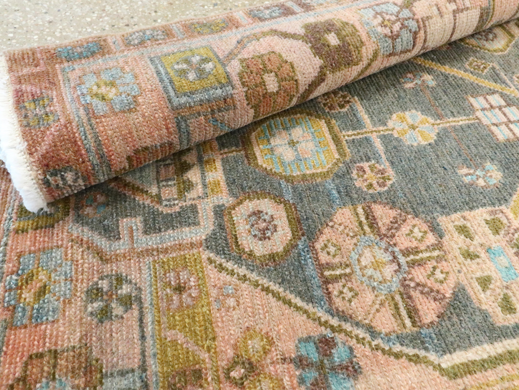 Vintage Persian Malayer Throw Rug, No.28640 - Galerie Shabab