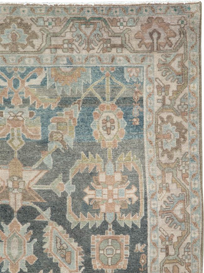 Vintage Persian Malayer Accent Rug, No.28642 - Galerie Shabab