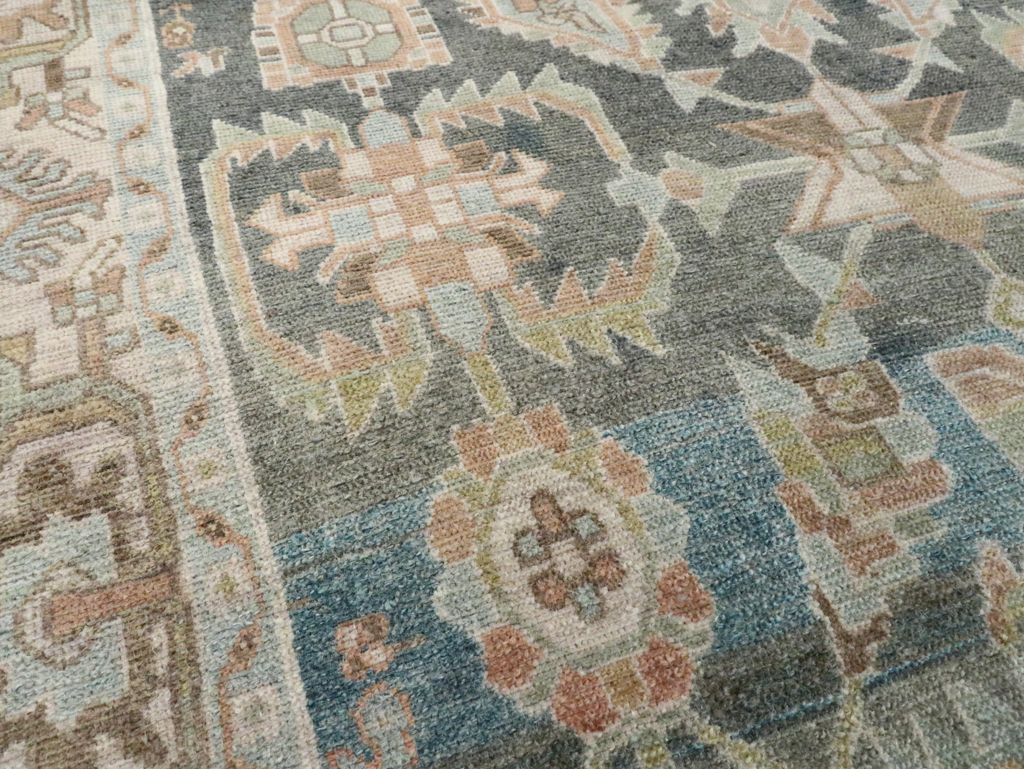 Vintage Persian Malayer Accent Rug, No.28642 - Galerie Shabab