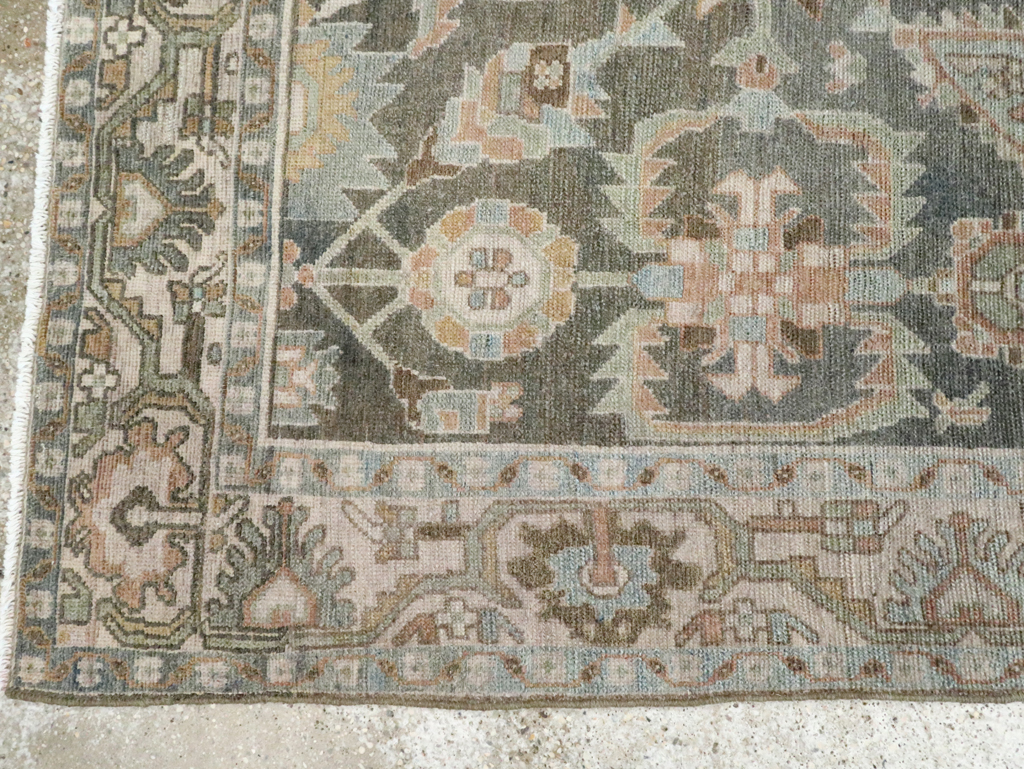 Vintage Persian Malayer Accent Rug, No.28642 - Galerie Shabab