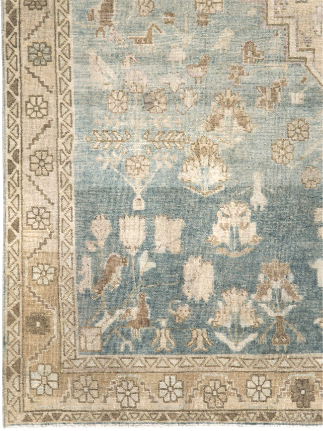 Vintage Persian Malayer Accent Rug, No.28644 - Galerie Shabab