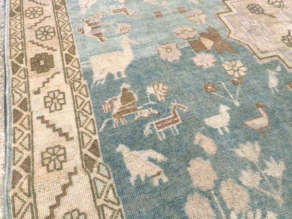 Vintage Persian Malayer Accent Rug, No.28644 - Galerie Shabab