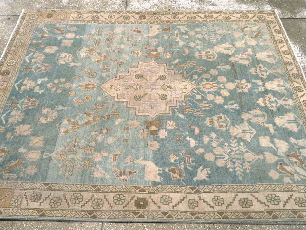 Vintage Persian Malayer Accent Rug, No.28644 - Galerie Shabab
