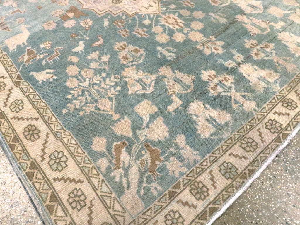Vintage Persian Malayer Accent Rug, No.28644 - Galerie Shabab
