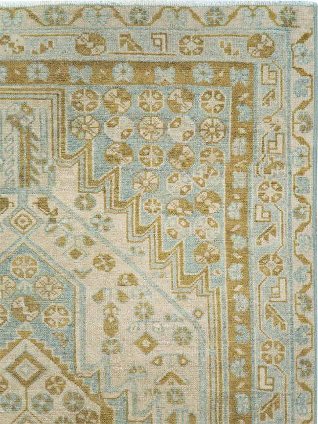 Vintage Persian Malayer Accent Rug, No.28645 - Galerie Shabab