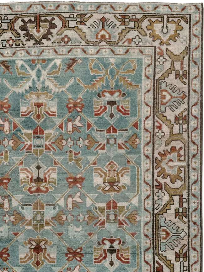 Vintage Persian Malayer Accent Rug, No.28648 - Galerie Shabab