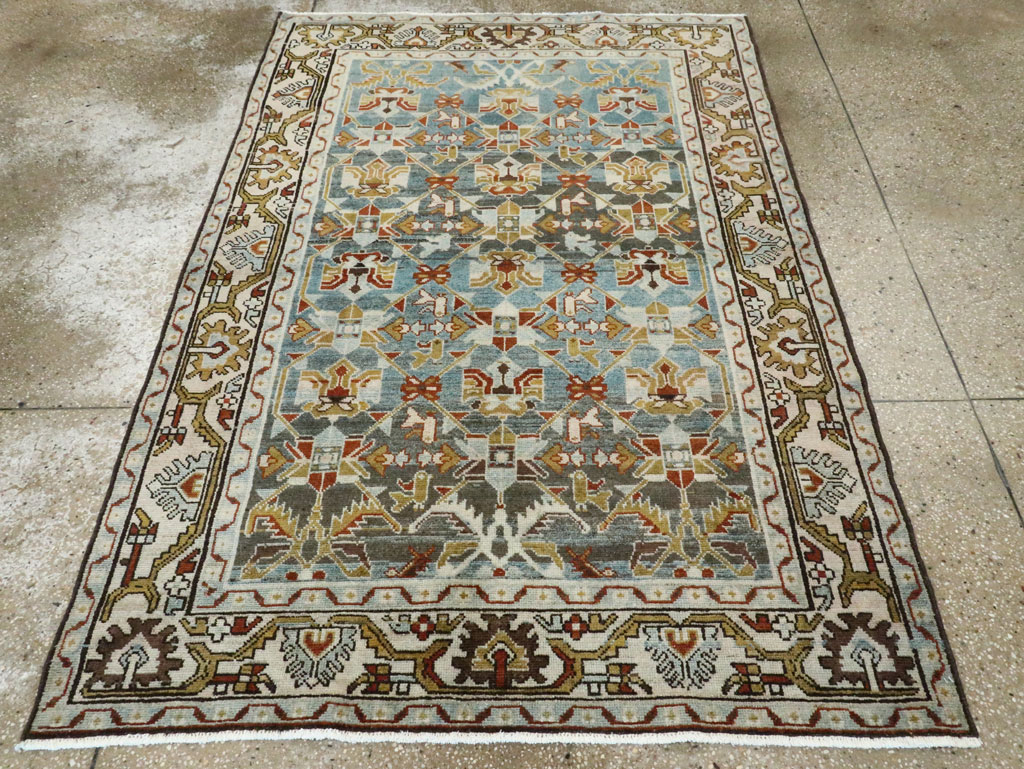 Vintage Persian Malayer Accent Rug, No.28648 - Galerie Shabab