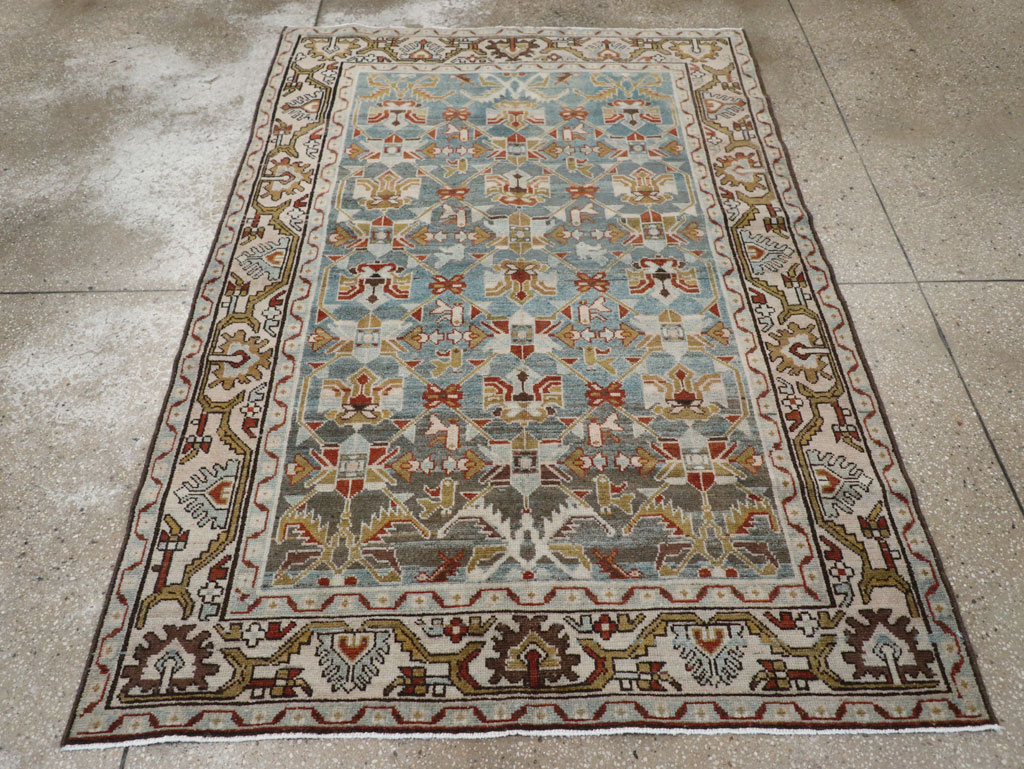 Vintage Persian Malayer Accent Rug, No.28648 - Galerie Shabab