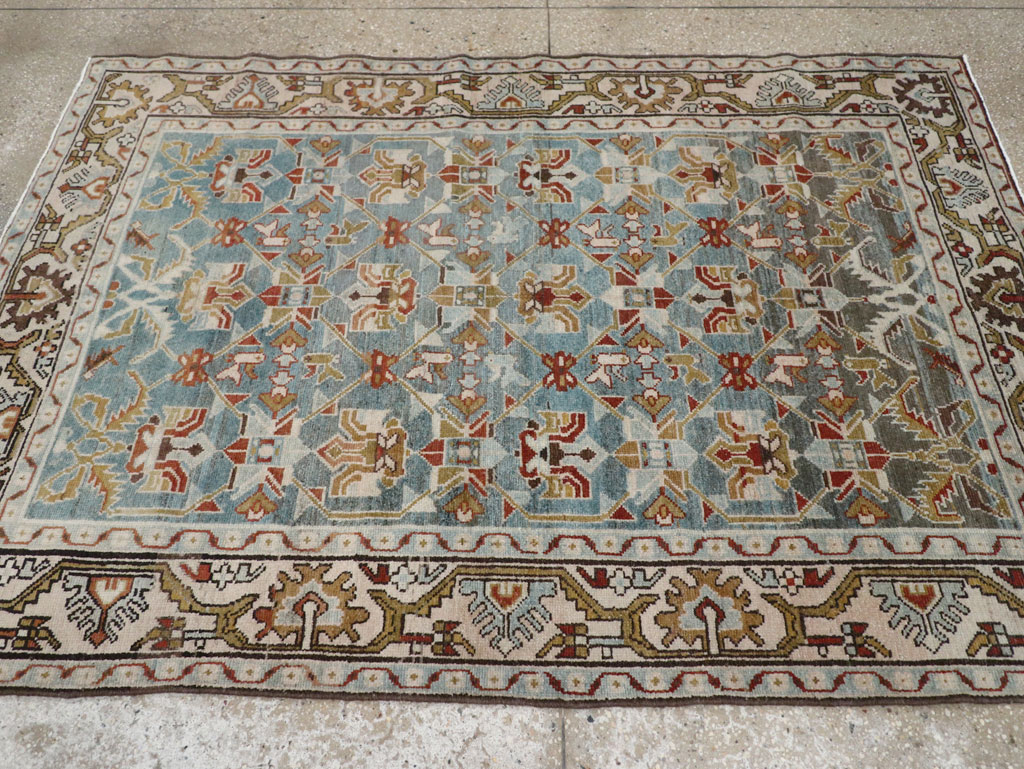Vintage Persian Malayer Accent Rug, No.28648 - Galerie Shabab