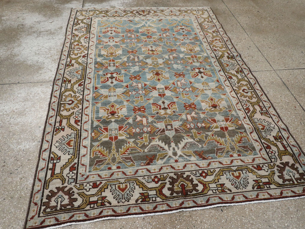 Vintage Persian Malayer Accent Rug, No.28648 - Galerie Shabab