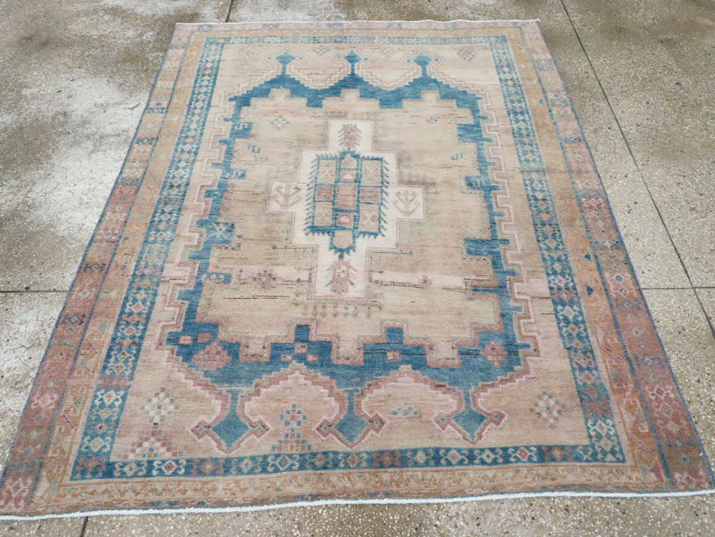 Vintage Persian Afshar Tribal Accent Rug, No.28649 - Galerie Shabab